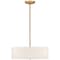 Access Lighting Mid Town, LED Pendant or SemiFlush, Antique Brushed Brass Finish, Fabric 64065LEDDLP-ABB/WH - alternate 3